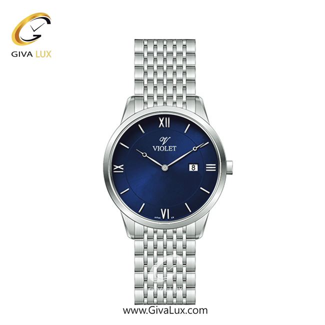 ساعت مچی اورجینال زنانه ویولت VIOLET نقره ای | نقره ای| سرمه ای| کد رفرنس 0579